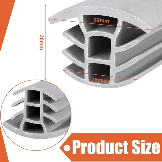 Kingdder Concrete Expansion Joint Filler Driveway Crack Filler Flexible EPDM Rubber Strip for Concrete Crack Repair Replacement Weather Aging Resistance Expansion Joint(1'' Wide, 10 ft Long)