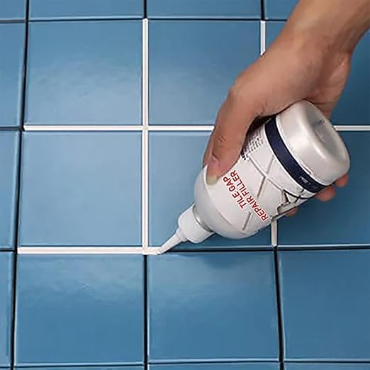 Cithway Waterproof Tile Gap Repair Filler,Tile Grout Repair Agent,Waterproof Tile Gap Repair Filler,Repair and Renew Tile Joints,A Variety of Colors to Choose from(100ML) (White, 3 Bottle)