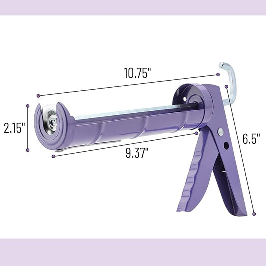 Bates- Caulking Silicone Gun, 10:1 Thrust Ratio, Hand Caulking Guns, No Drip