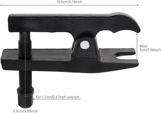 ChgImposs 6.3 Inch Ball Joint Separator, Adjustable Ball Joint Removal Tool, Heavy Duty High Carbon Steel with Black Oxide Pins, Universal Fit for Cars, Trucks & SUVs (Black)