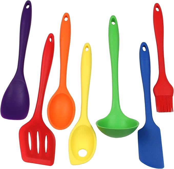 Chef Craft Premium Silicone Spoon Spatula, 11.5 inch, Purple