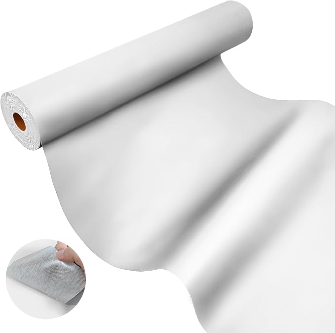 AOOTOOLINK Leather Repair Patch 17X79 Inch Self Adhesive Leather Repair, Large Leather Repair Tape for Couches, Furniture, Car Seats, Cabinets, Sofa, Handbags (White, 17X79 Inch)
