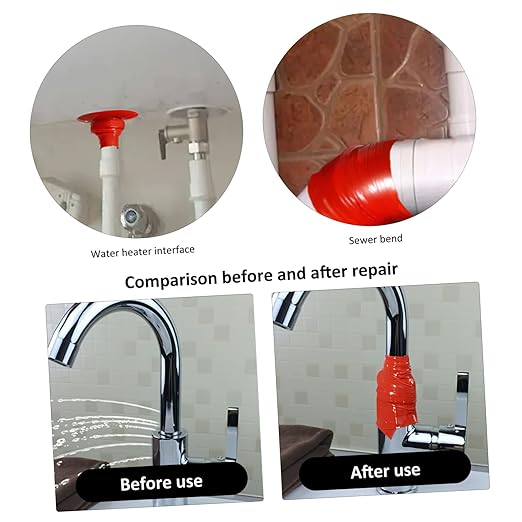 MAGICLULU Sealing Tape Flexible Self Adhesive Duct Tape for Plumbing Repairs Material for Leak Prevention and Weather Resistance