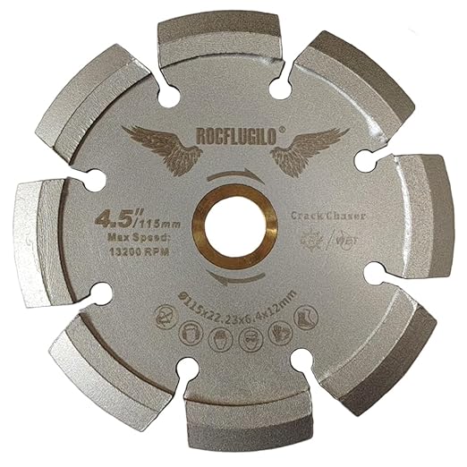 4-1/2 inch Crack Chaser Diamond Blade with 0.250" Width 7/8"-5/8" Arbor for Concrete Repair (V-Shaped)