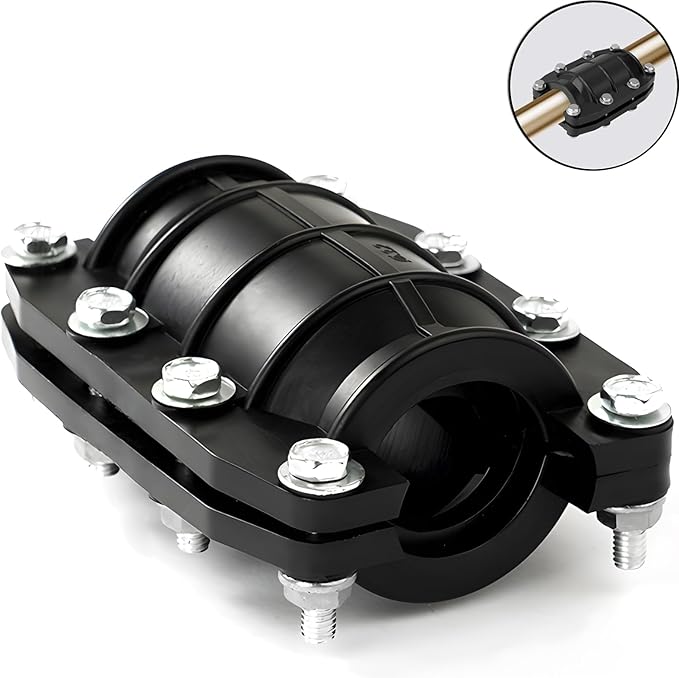 Pipe Repair Clamp,Water Pipe Leak Repair Clamp,Pipe Repair Kit for Plastic and Metal Pipes,Leak Stopper with Anti-Impact (24MM-26MM)