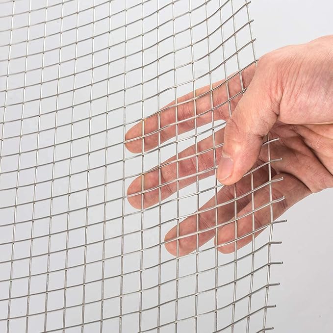AMAGABELI GARDEN & HOME Hardware Cloth 1/2 Inch 48inch x 100ft 19 Gauge Chicken Wire Fence Weld Wire Fence Mesh Roll Garden Fencing Border Plant Support Poultry Netting Snake Fence Gopher Wire