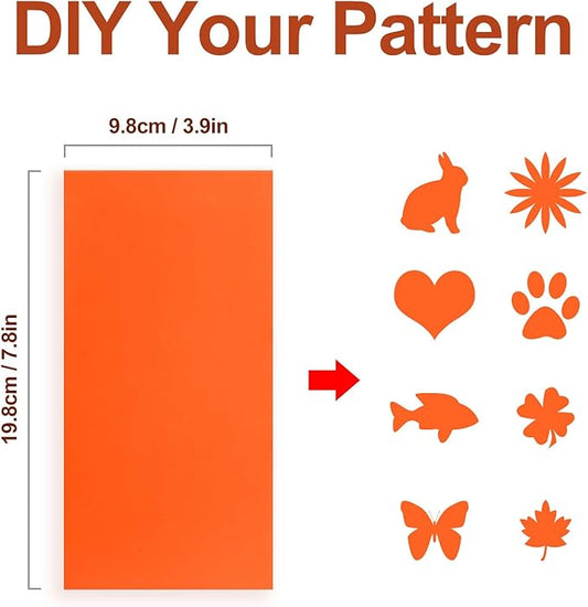 Self-Adhesive Nylon Patches Tent Repair Kit – Outdoor Gear Tenacious Repair Tape, Waterproof Fabric Patches for Clothes, Tent, Down Jacket, Backpack (8pcs, Orange