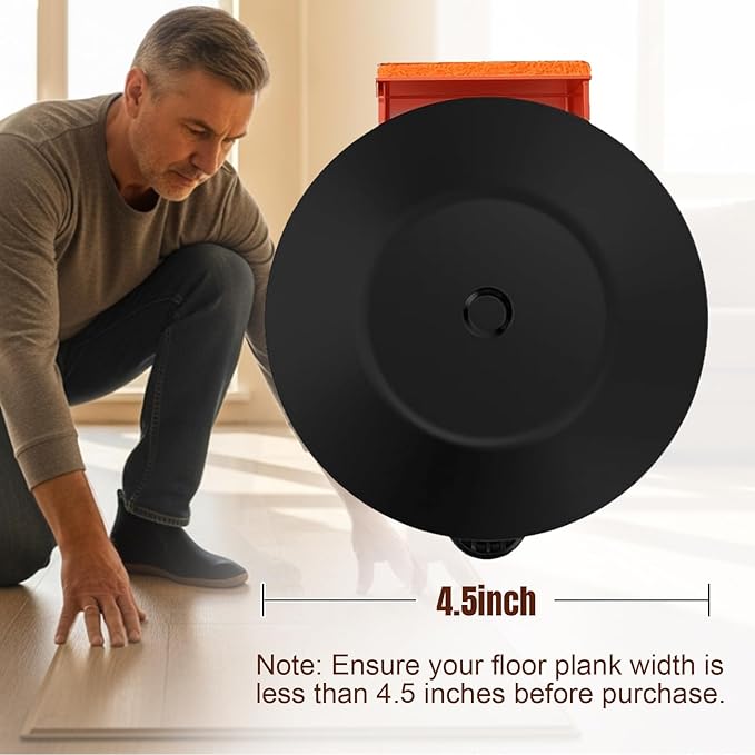 Floor Gap Fixer Tool, Heavy Duty Floor Suction Cup with 5 Non-Slip Pads, Carbon Steel Construction for Vinyl Plank, Laminate & Wood Flooring
