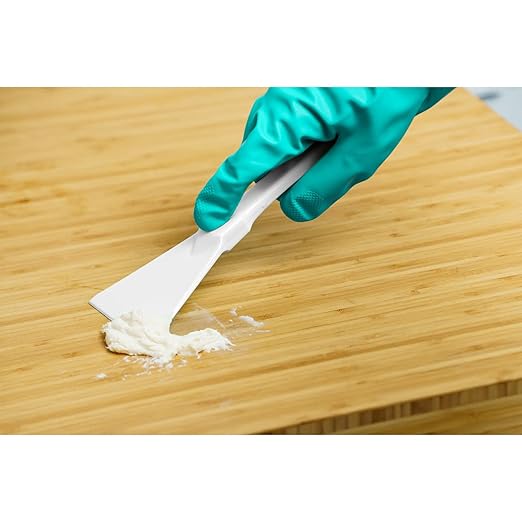 SPARTA Polypropylene Scraper Tool Food Safe Scraper for Removing Caked-On Residue in Commercial Kitchens, Plastic, 7.82 x 3 Inches, White, (Pack of 12)