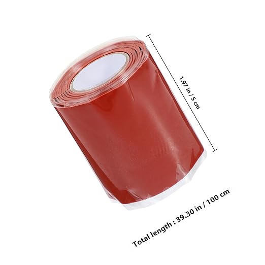 Waterproof Pipe Leak Repair Tape 5cm X 1m PVC Strong Sealant Tape Heavy Duty Silicone Rubber Hose Seal for Plumbing and Water Leak Fixing