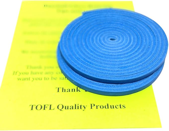 TOFL 72" Baseball Glove Lace Strips - Flat Shaped Cowhide Leather Lacing for Gloves, Mitts & DIY Repair