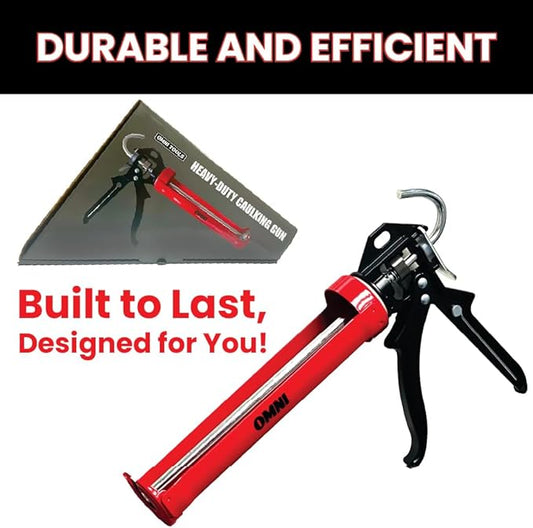 Omni Tools Dripless Caulking Gun, Adjustable Hand Caulk Gun No Drip, Hand Caulking Gun Tool, Siligun Caulking Gun 47500