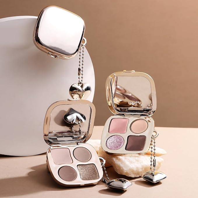 Cool-Toned Nude & Mauve Brown Eyeshadow Palette–High-Pigment Matte Shimmer Eye shadow, Blendable Long-Lasting Waterproof Smokey Eye & Contour Palette for Nude Everyday Makeup Paleta de Sombras de Ojos
