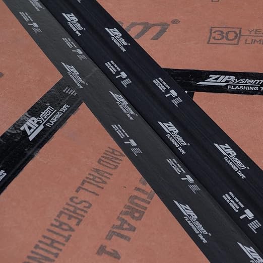 ZIP System Flashing Tape - Adhesive Flashing Tape - Advanced Acrylic Adhesive - Professional-Grade - Weather Protection - for Windows, Doors, & Rough Openings - 6" x 75' Roll