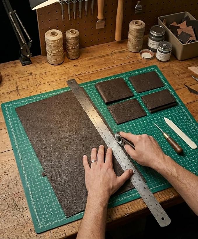 12'' x 24'' Genuine Full Grain Cowhide Leather Sheet — Soft Leather for Upholstery Repair, Handbags, Wallets, Sewing, Crafts, & DIY Projects — 1.1-1.3mm (3oz) Pre-Cut (Chocolate, 3 Pieces)