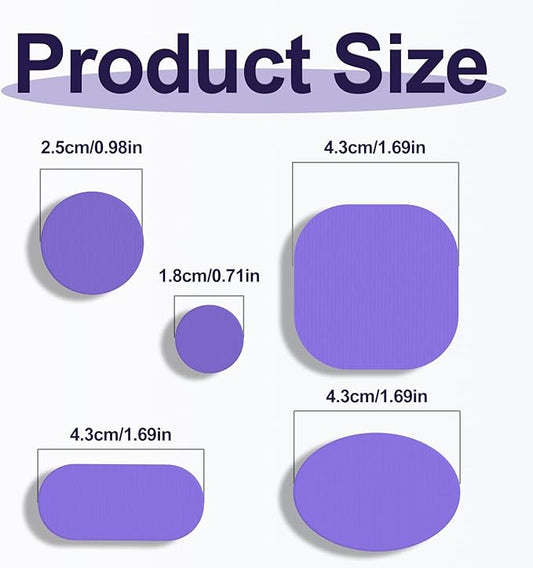 Self-Adhesive Nylon Patches Tent Repair Kit – Outdoor Gear Tenacious Repair Tape, Waterproof Fabric Patches for Clothes, Tent, Down Jacket, Backpack (45pcs, Purple