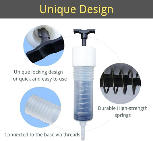 Concrete Foundation Crack Repair Kit, with Automatic Injector, High Performance, Filler for Wall Cracks, Stops Water Leaks & Radon Gas, Drill-Free, Quick-Setting Waterproof Sealing Solution