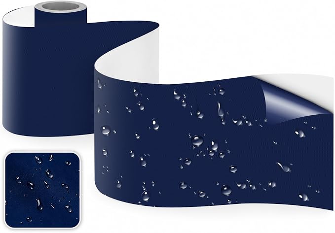 Self-Adhesive Fabric Repair Tape & Tent Repair Kit, Waterproof Patches for Clothes, Down Jacket, Camping Gear, Sleeping Bag, Heavy Duty RoyalBlue Nylon Tape for Instant Fix, 3.9"x63"