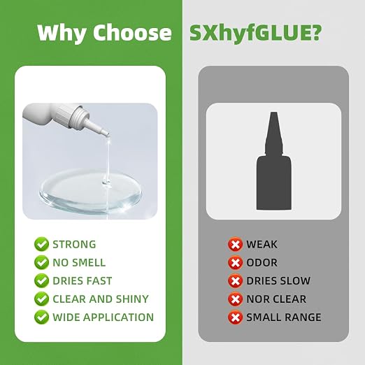 Jue-Fish Welding High-Strength Oily Glue - Ceramic Glue for Porcelain and Pottery Repair, Waterproof, No Smell, Temperature Resistant, for Shoes, Metal, Plastic, Wood, Leather, Glass, DIY, 2 Pack
