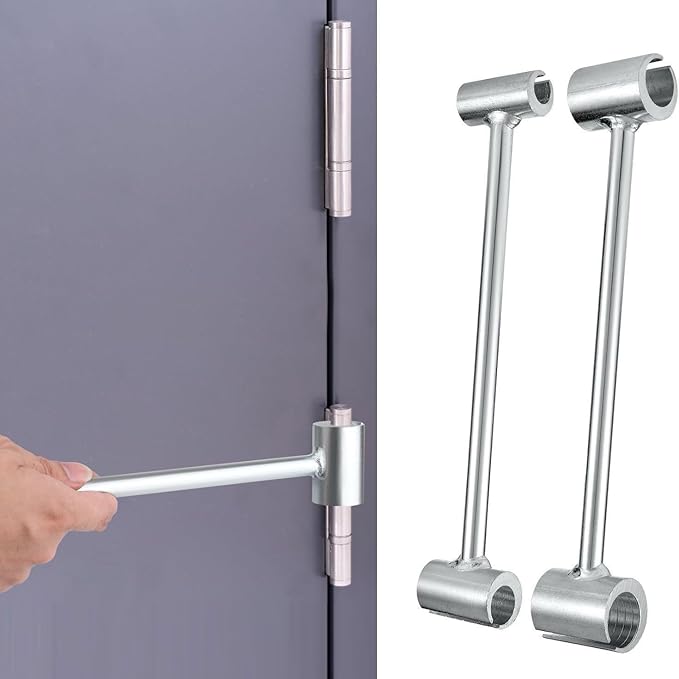 Hinges Gap Adjusting Wrench, ZEEROQOLAB 2 Pack Door Hinge Adjustment Tool, Steel Double-Head Door Hinge Repair Spanner for Various Flag Hinge Door, Fits Knuckle 14mm/18mm and 23mm/25mm