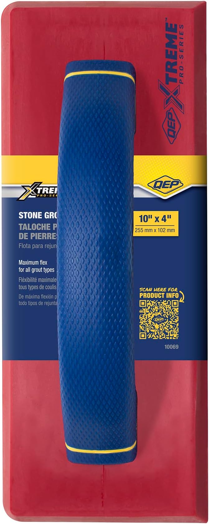 QEP 10" x 4" Stone Grout Float for All Grout Types, Including Epoxy