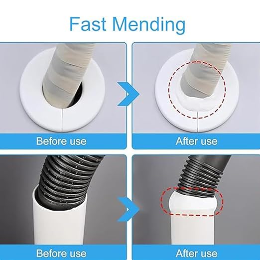 8-Pack White Seal Putty Waterproof Duct Seal Repair Sealing Clay, Quick Mending Mud for Drain Connection,Air Conditioning Hole, Wall Hole