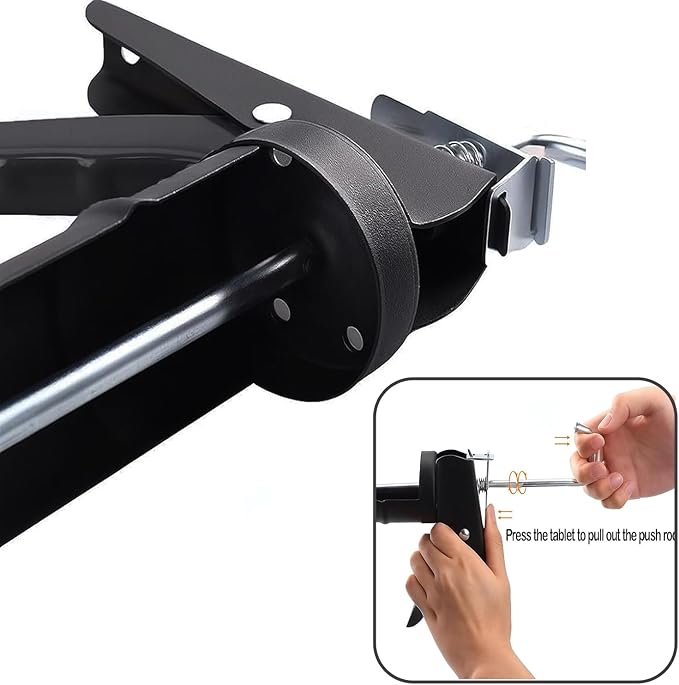 ADAK - Professional Caulking Gun, 10:1 Thrust Ratio, Caulking Gun No Drip, Hand Tool for Silicone & Sealant Application, Smooth Pressure Caulk Gun, Caulking Gun Tool (Whole Black)