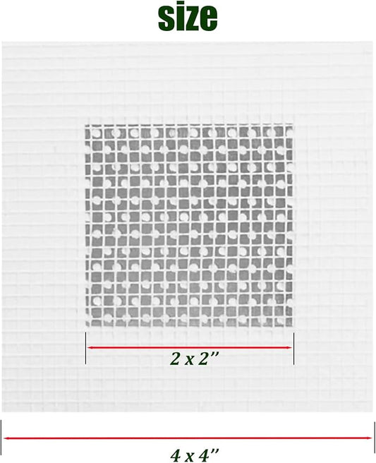 6 Pack 2 inch Wall Patch Repair, Drywall Patch Self-Adhesive Mesh Drywall Repair Patch and Fiberglass Repair Kit,Heavy Duty Dry Wall Hole Repair Patch for Drywall Plasterboard(2 x 2'')