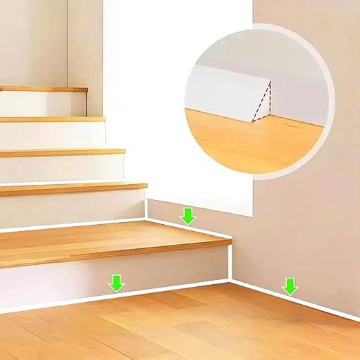 White Caulk Tape Self Adhesive Waterproof, Flexible Caulking Sealant Strip Sealing Tape for Toilet, Sink, Bathtub, Shower, Floor(Small Size, 3 Meters)