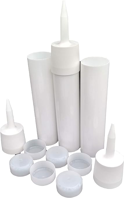 Reusable Empty Caulk Tube - REFILLABLE CAULKING Cartridge 10 oz. - 3 Pack