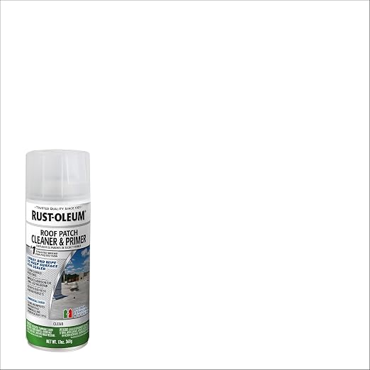 Rust-Oleum Roof Patch Cleaner and Primer Spray, 13 oz, Clear