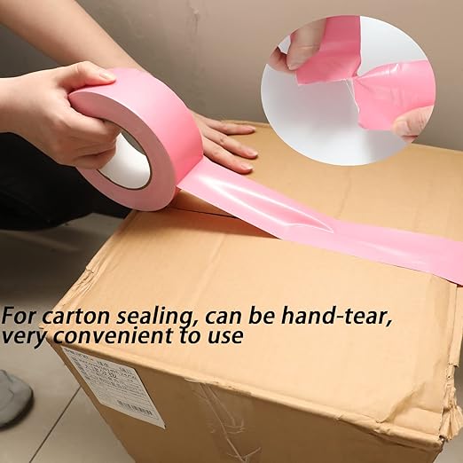 QILIMA Pink Duct Tape, Waterproof Duct Cloth Fabric, Professional Grade Cloth Duct Tape for Photographers,Repairs, DIY, Crafts, Indoor Outdoor Use,2 Inch X 28 Yards