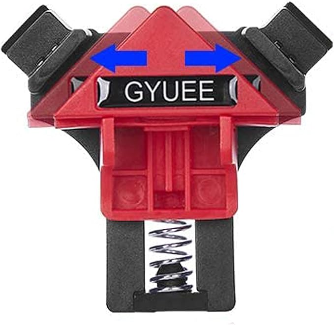 90 Degree Angle Clamps, Woodworking Corner Clip, Right Angle Clip Fixer, Set of 4 Clamp Tool with Adjustable Hand Tools (red4)