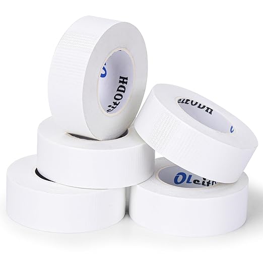 5 Pack Mini White Duct Tape, 1" X 75 Yards Travel Size Duct Tape, Pocket Size Heavy Duty Waterproof No Residue Tear by Hand, Multi-Use for Indoor & Outdoor Repairs, travel camping DIY projects