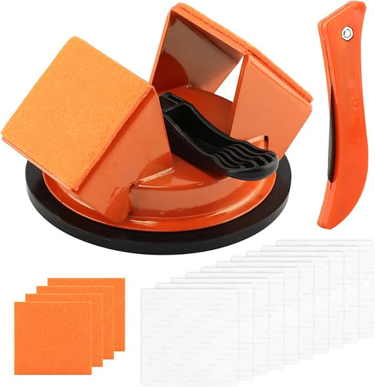 Floor Gap Fixer Tool, Heavy Duty Floor Joint Repair Tool with Enhanced Suction Cup & 10 PCS Sticky Pads for Wood Floor, Laminate, Vinyl Plank, Hardwood