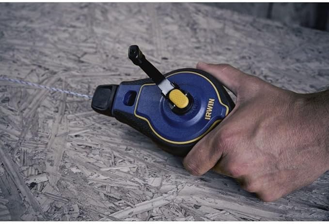 IRWIN Tools STRAIT-LINE Chalk Line, Speedline Pro Reel, 100 ft. (IWHT48443)