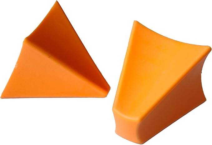 Orange Silicone Caulking Tool Kit, 3/6/10/16mm Silicone Seam Tools, Caulk Remover & Finishing Tool, Effective Grout Spreader for Kitchen Bathroom Window (4size)