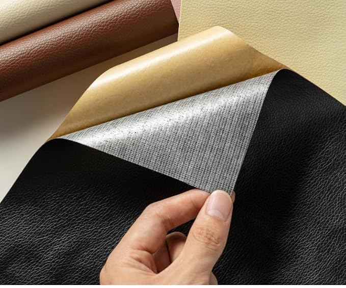 Zorratin Self-Adhesive Leather Repair Patch Tape Stick Cover for Car Seat Cushion Armrest Box Dashboard Sofa Couch Gaming Chair Arm Furniture Decal for Table Desk DIY