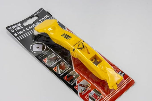 Spring Tools 5-1 Caulk Tool; 5 in 1 Caulking Tools Caulk Finishing Tool Caulk Remover Tool Caulk Remove Scraper Silicone Tool for Bathroom
