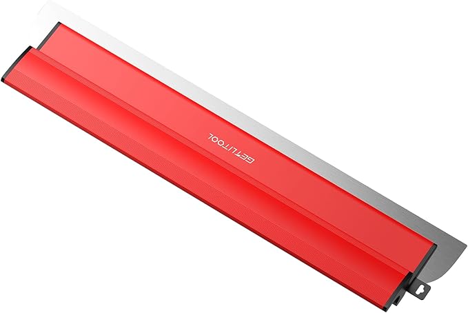 GETLITOOL 60cm Large Paint Putty Scraper with Spare Blades, Heavy-Dury Drywall Knife with Ergonomic Handle & 201 Stainless Steel Skimming Blade for Drywall Repair, Joint Filling, Surface Finishing