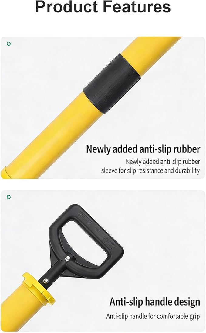 Caulking Pump Grouting Gun 27.5” | Cement Applicator with Flat Nozzle & Comfort Grip Handle | Multiple Applications Tool | Easy Clean Filler Tube for Concrete Repair, Drywall Joint, Mortar Pointing