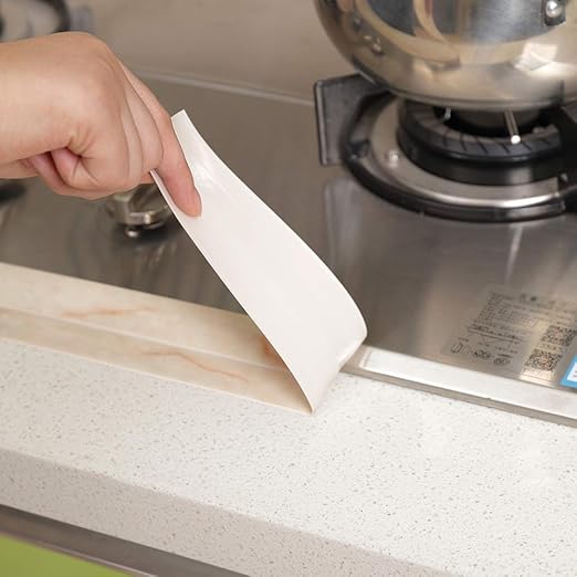 Caulk Strip for Bathtub Self Adhesive Waterproof Tape for Kitchen Bathroom Shower Floor and Wall Sealing, 2" x 102"