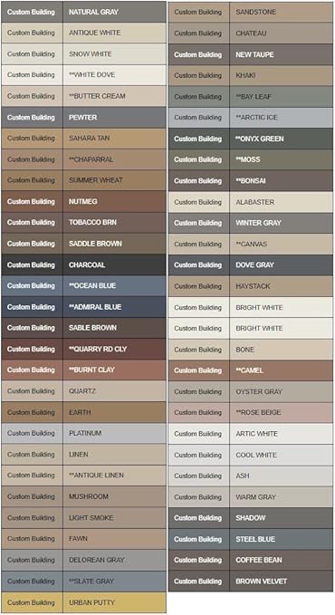 Color Fast Caulk Matched to Custom Building Products (Linen Sanded)