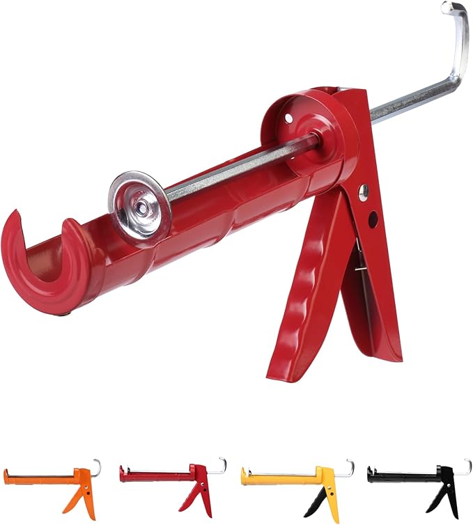 Bates- Caulking Silicone Gun, 10:1 Thrust Ratio, Hand Caulking Guns, No Drip