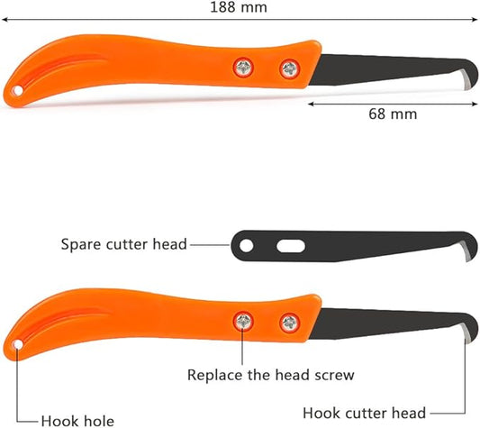 FOCCTS 12PCS Grout Remover Tool, 2 Grout Saw and 10 Removal Knife, Caulking Tool Kit Caulking Edge Kit for Kitchen, Bathroom, Bedroom, Tiles Gap