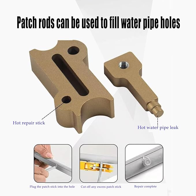 Water Pipe Repair Tool Kit, Plumbing Leak Stopper Set with Self-Fusing Silicone Tape, Portable Leak Fix Kit, Repair for Plumber, Home Renovation, Kitchen, Bathroom, and Emergencies, Maintenance Use