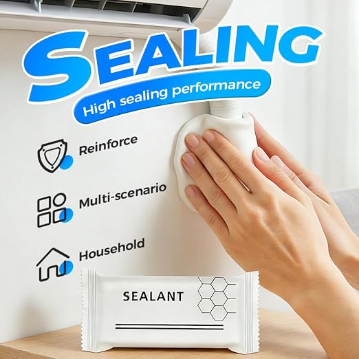 Kruggo New Type Waterproof Sealant Mastic, 2026 Upgraded Faster Drying Repair Sealing Clay, Quick Repair Putty for Drain Pipe Connection, Wall Holes, Air Conditioning Holes (3PCS)