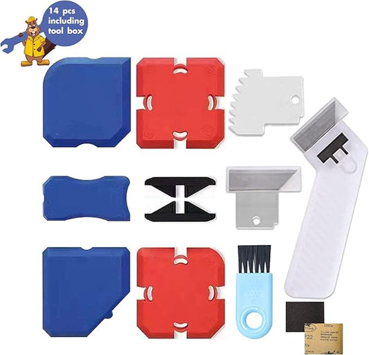 Silicone Profiling Kit, Professional Silicone Profiling Tool, Caulking Tool kit with Sealant Finishing Tools and Caulk Removal Tools