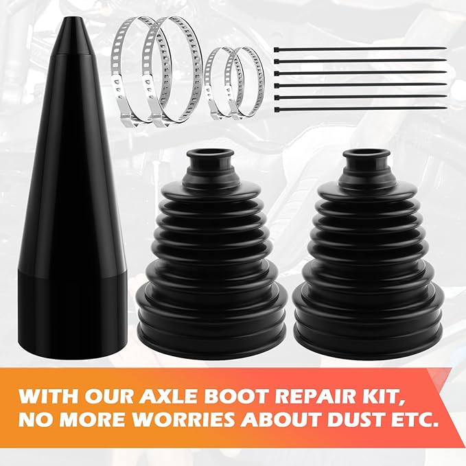 CV Boot Repair Kit Includes CVs Boot Expander Tool,Soft CV Axle Boots Repair Kit for Dust Protection with Clamps,Silicone CVs Joint Boots Kits Fits 3.56"/2.96"/2.46" Calibers