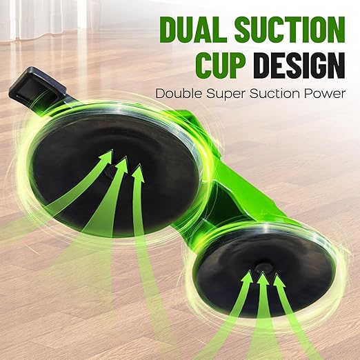 NAACOO Heavy Duty Floor Gap Fixer Tool, 45° Striking Surface Floor Gap Repair Tool with Dual Suction Cup, Made of Iron. with 5pcs Sticky Pads for Fixer Laminate/Vinyl Flooring Tools.